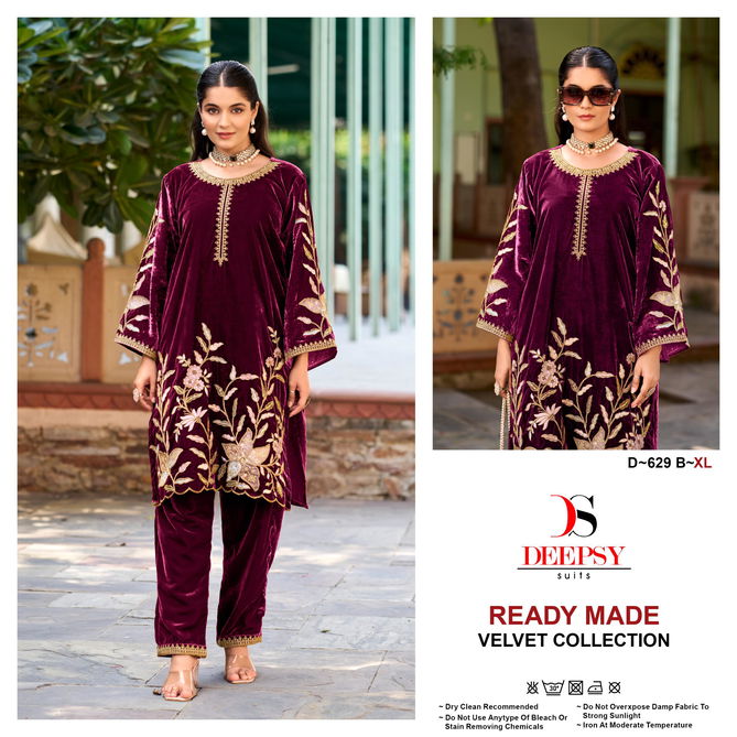 D 629 A To D By Deepsy Velvet Top With Bottom Suppliers In India